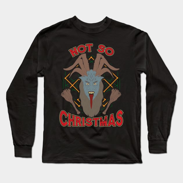 Not So Christmas Funny Devil Satanic Long Sleeve T-Shirt by theperfectpresents